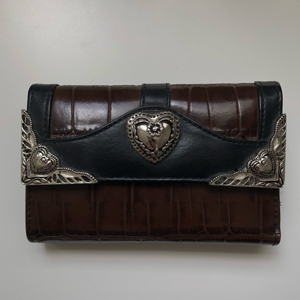 Brighton Heart Brown & Black Leather Wallet